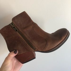 Kork-Ease brown leather bootie